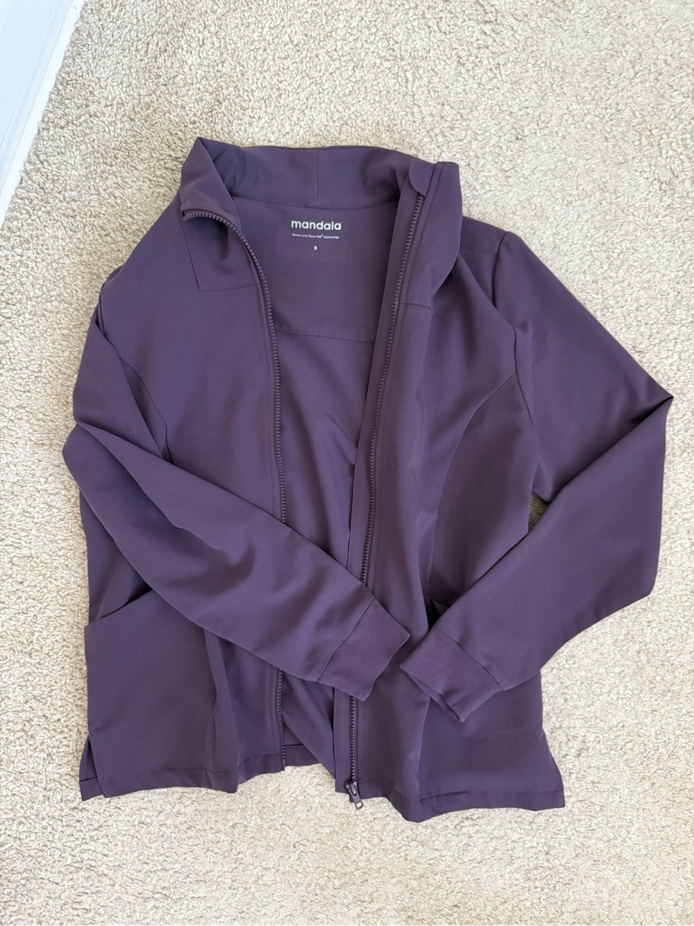 Mandala Dewberry Scrub Set - Top, Jacket & Jogger Pants - Picture 2 of 5